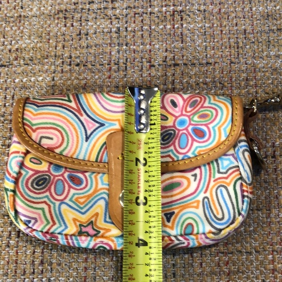 DOONEY BOURKE Crazy Stripes Flap Front Wristlet - Picture 4 of 12